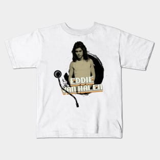 Eddie Van Halen - Vinyl Vintage Aesthetic Kids T-Shirt